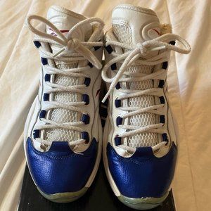 Reebok questions Allen Iverson Sneakers Size 7 Women Men Kids Teen Shoes